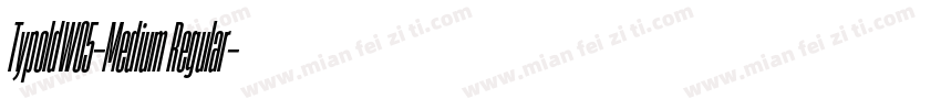 TypoldW05-Medium Regular字体转换